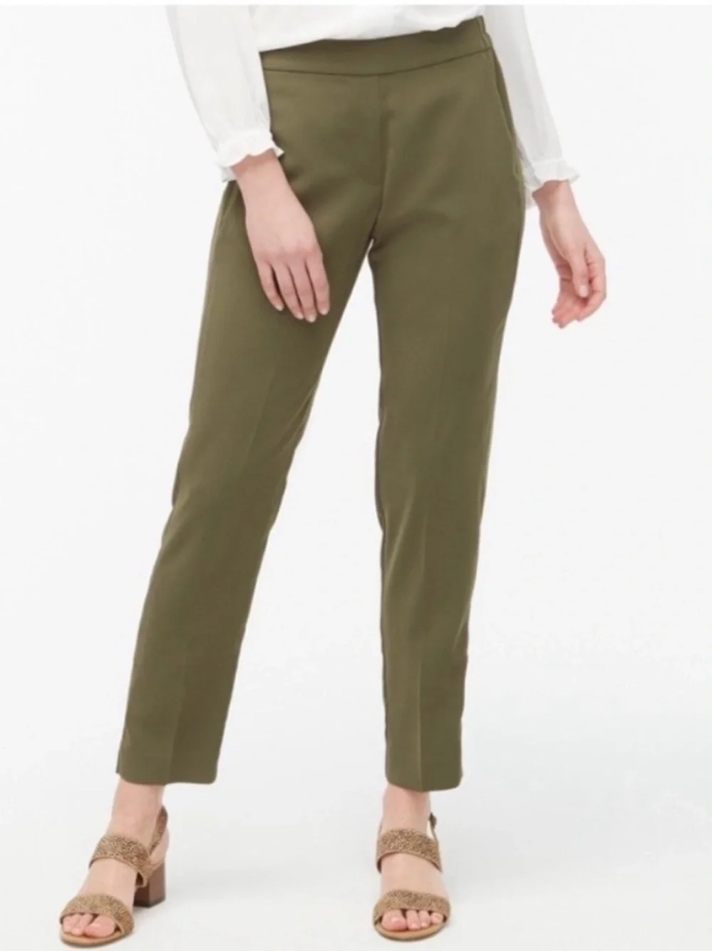 J.Crew Jamie Pant Olive Green Size 12 Travel
